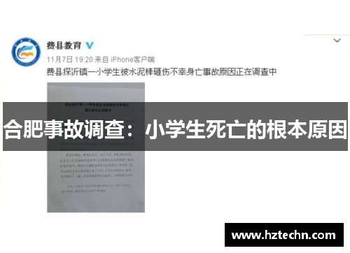 合肥事故调查：小学生死亡的根本原因